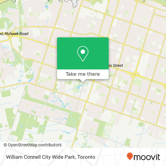 William Connell City Wide Park map