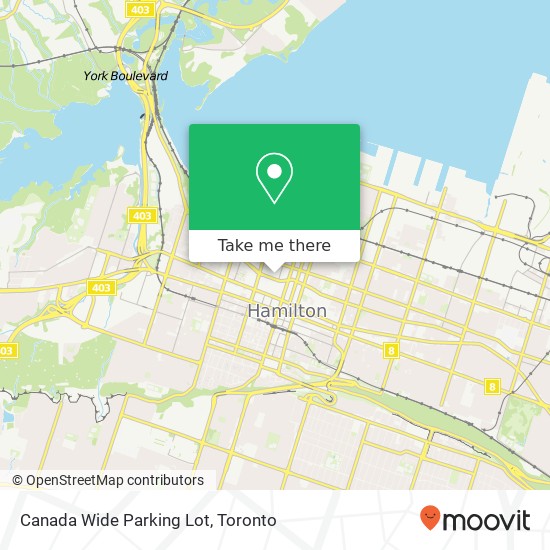 Canada Wide Parking Lot map