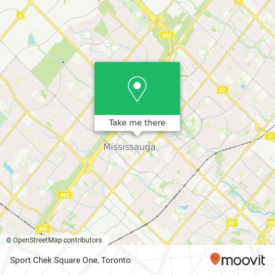 Sport Chek Square One map