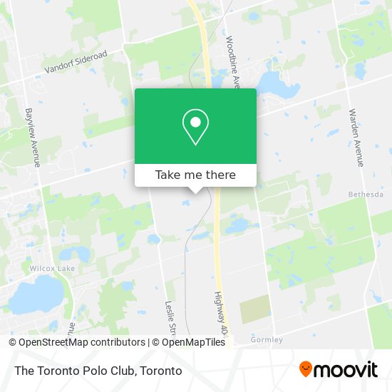 The Toronto Polo Club map