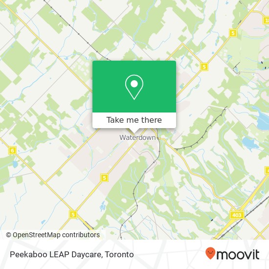 Peekaboo LEAP Daycare map