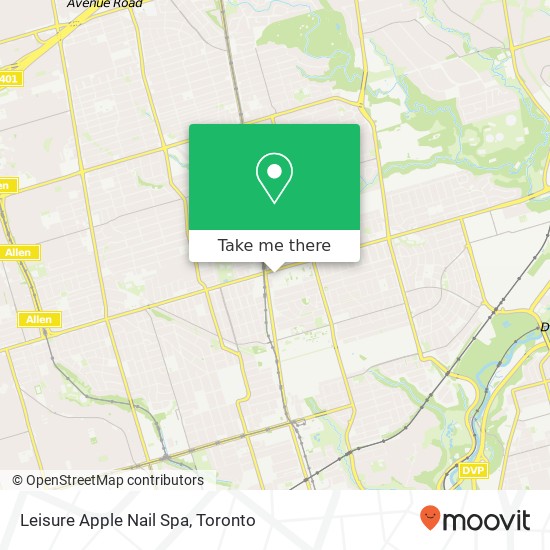 Leisure Apple Nail Spa map