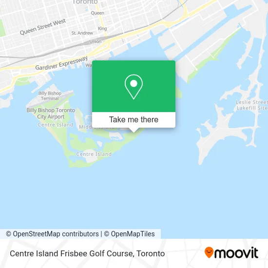 Centre Island Frisbee Golf Course map