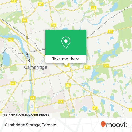 Cambridge Storage map