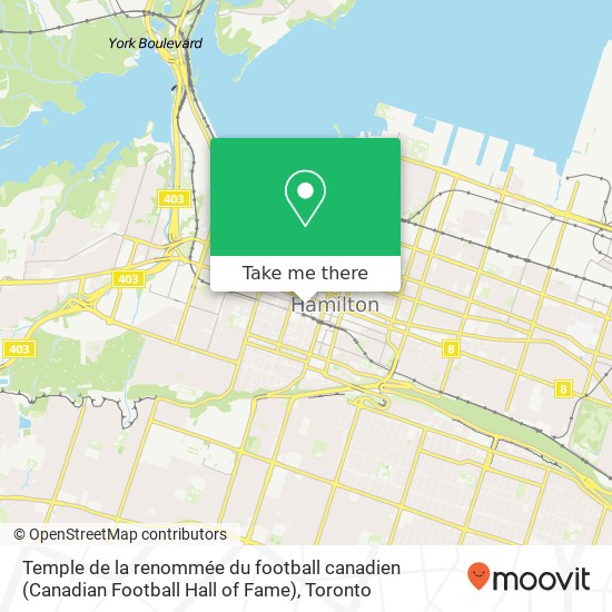 Temple de la renommée du football canadien (Canadian Football Hall of Fame) plan