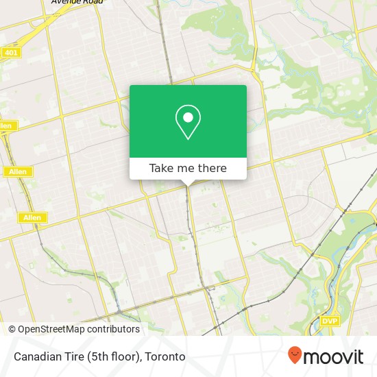 Canadian Tire (5th floor) plan