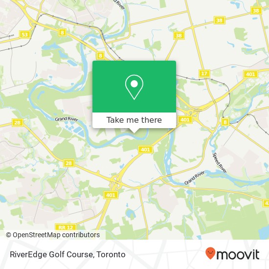 RiverEdge Golf Course map