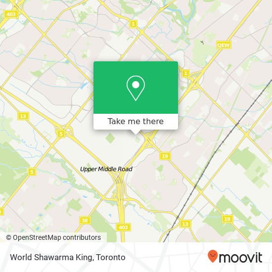 World Shawarma King map