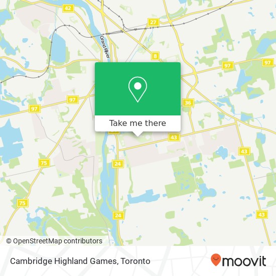 Cambridge Highland Games map