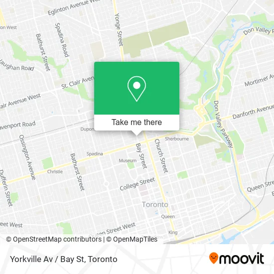 Yorkville Av / Bay St map