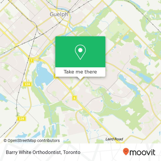 Barry White Orthodontist map