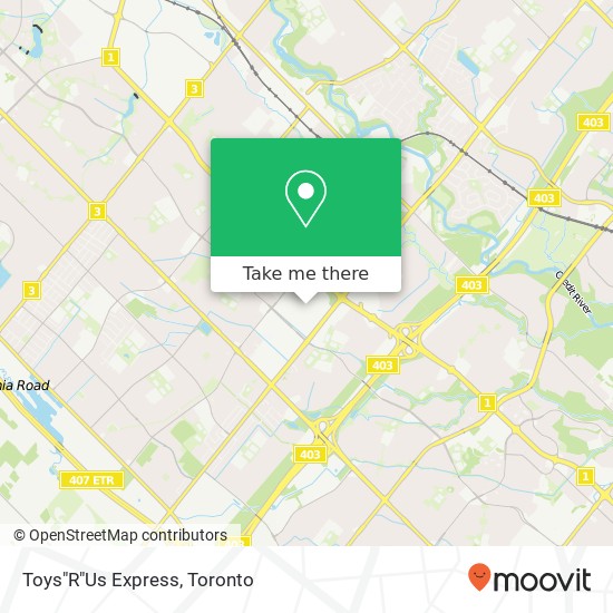 Toys"R"Us Express map