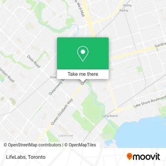 LifeLabs map
