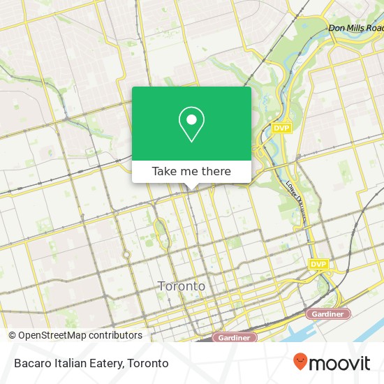 Bacaro Italian Eatery map