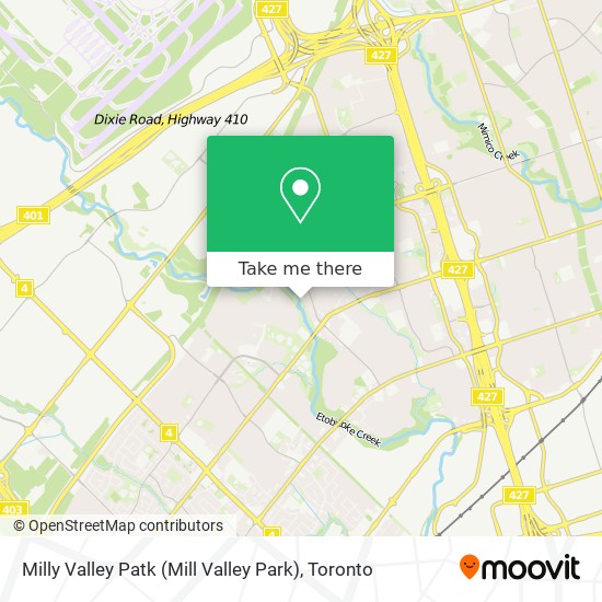 Milly Valley Patk (Mill Valley Park) map