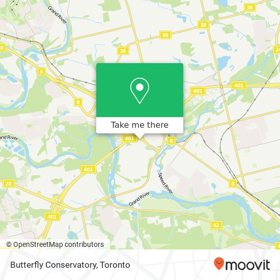 Butterfly Conservatory map