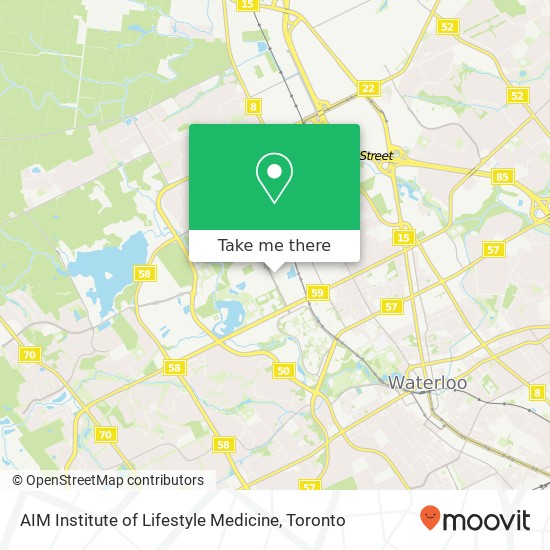 AIM Institute of Lifestyle Medicine map