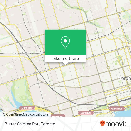 Butter Chicken Roti map