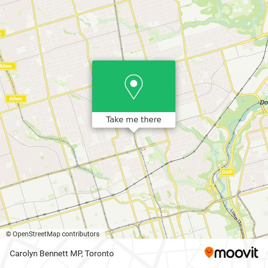 Carolyn Bennett MP map