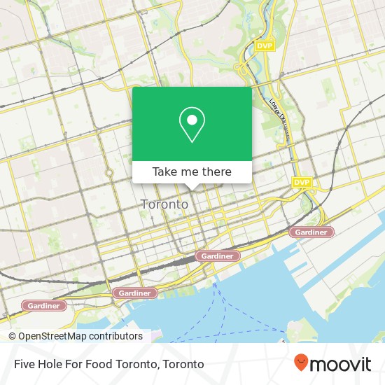 Five Hole For Food Toronto map