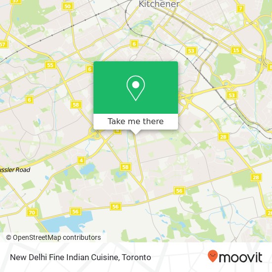 New Delhi Fine Indian Cuisine map