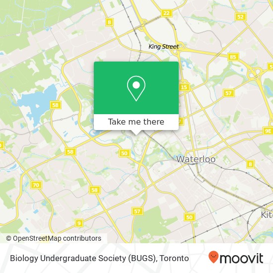 Biology Undergraduate Society (BUGS) map