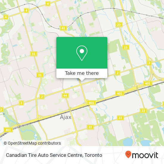 Canadian Tire Auto Service Centre map