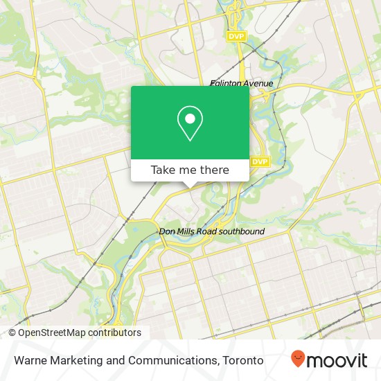 Warne Marketing and Communications map