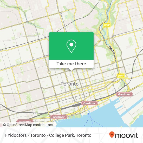 FYidoctors - Toronto - College Park map