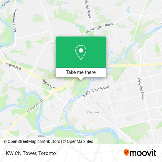 KW CN Tower map