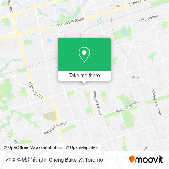 桃園金城餅家 (Jin Cheng Bakery) plan