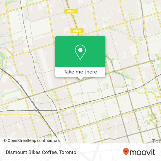 Dismount Bikes Coffee map