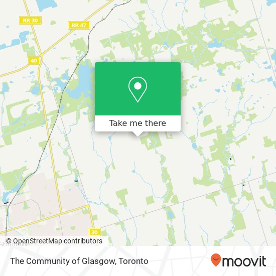 The Community of Glasgow map