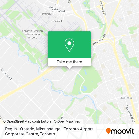Regus - Ontario, Mississauga - Toronto Airport Corporate Centre map