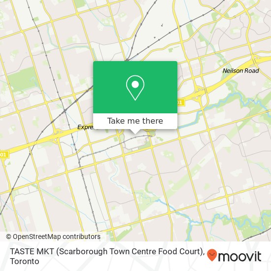 TASTE MKT (Scarborough Town Centre Food Court) map
