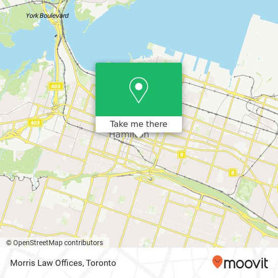 Morris Law Offices map