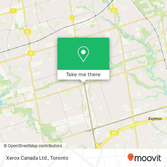 Xerox Canada Ltd. map