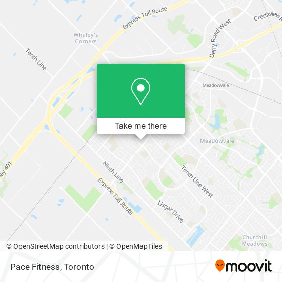 Pace Fitness map