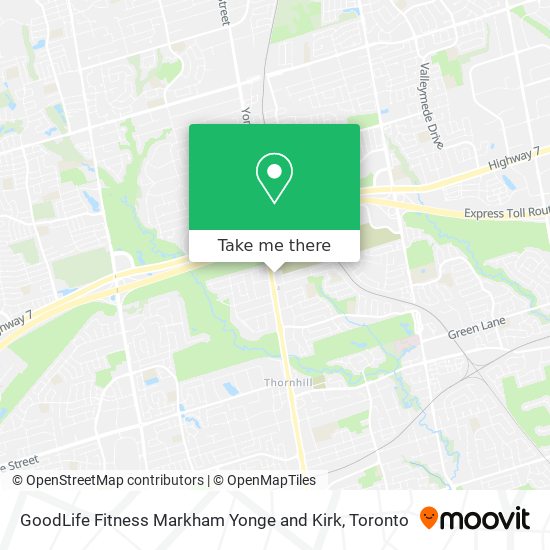 GoodLife Fitness Markham Yonge and Kirk plan