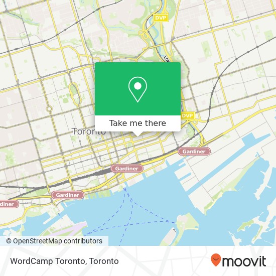 WordCamp Toronto map