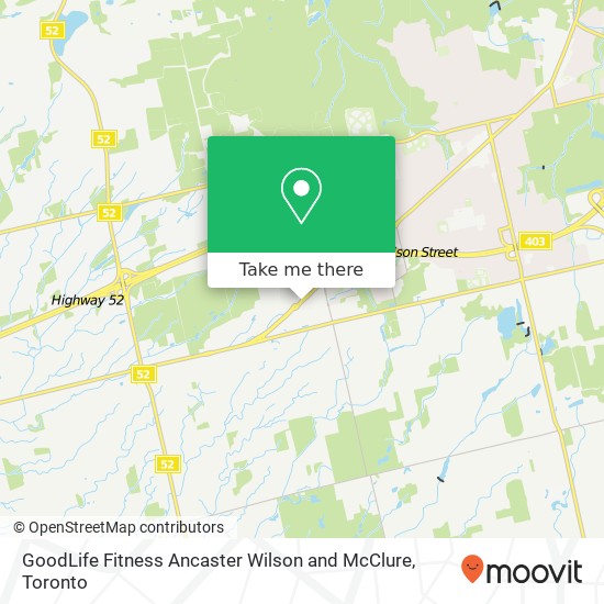 GoodLife Fitness Ancaster Wilson and McClure plan