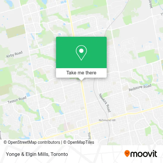 Yonge & Elgin Mills map