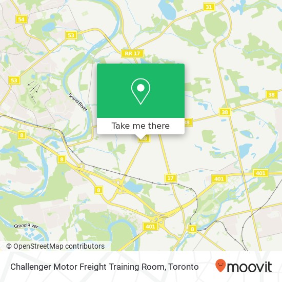 Challenger Motor Freight Training Room map