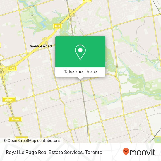 Royal Le Page Real Estate Services map