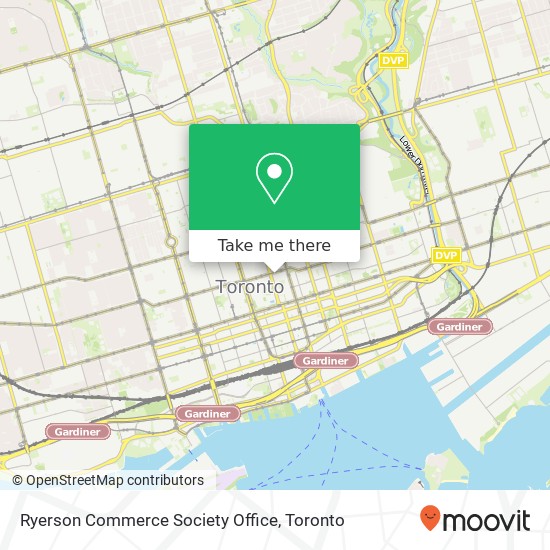 Ryerson Commerce Society Office map