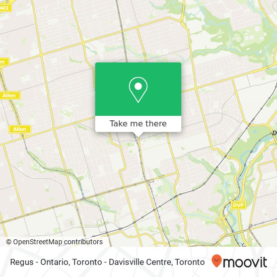Regus - Ontario, Toronto - Davisville Centre map