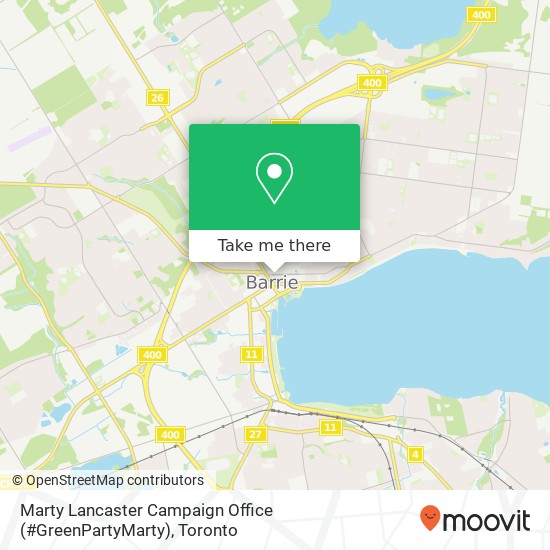 Marty Lancaster Campaign Office (#GreenPartyMarty) map