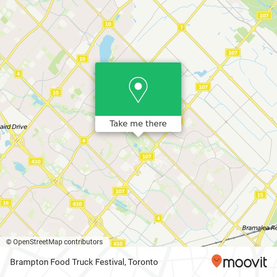 Brampton Food Truck Festival map