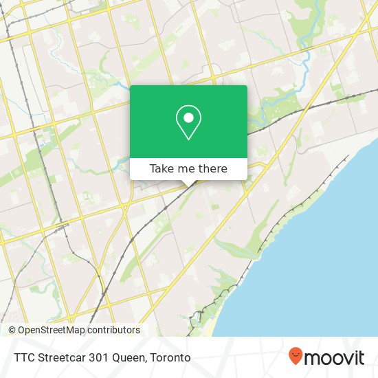 TTC Streetcar 301 Queen plan