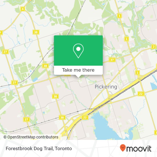 Forestbrook Dog Trail map